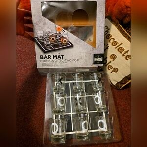 New- Box Damaged - Bar Mat Tic Tac Toe Drinking Game